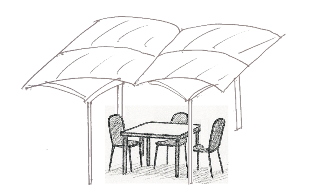 Abri pluie pour jardin